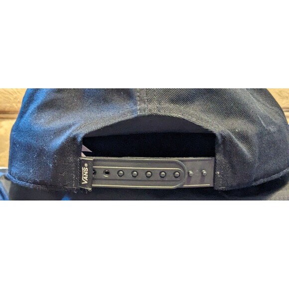 VANS Trippy Outdoors Snapback Cap Hat OS Off the Wall Black RARE - Picture 3 of 8